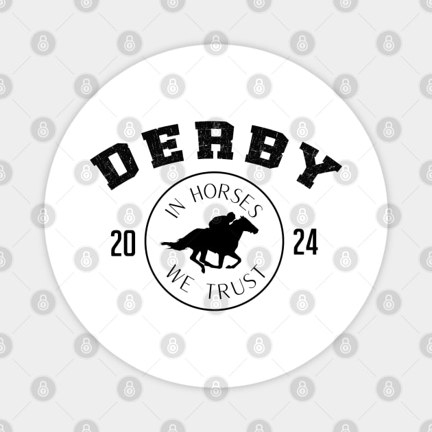 Derby Horse 2024 derby day 150th Magnet by BEZZAIM